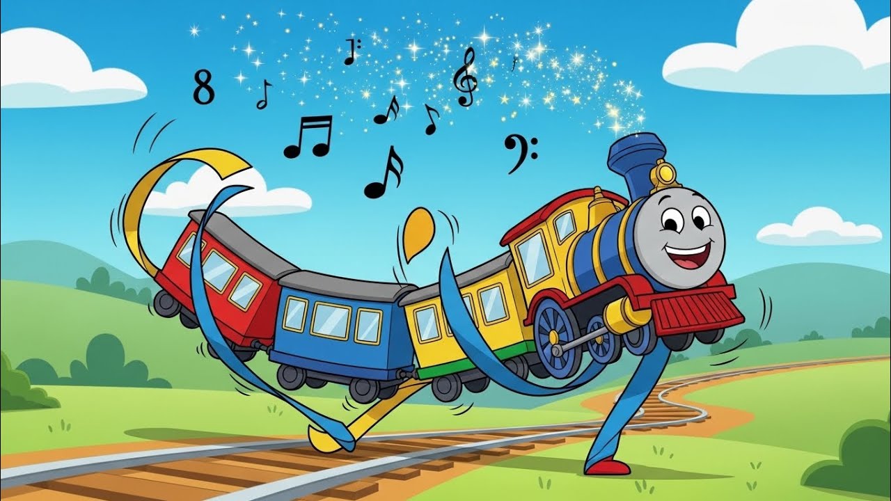 Dancing Train Song 🚂🎶 | Fun Choo Choo Nursery Rhyme for Kids & Toddlers⭐ 