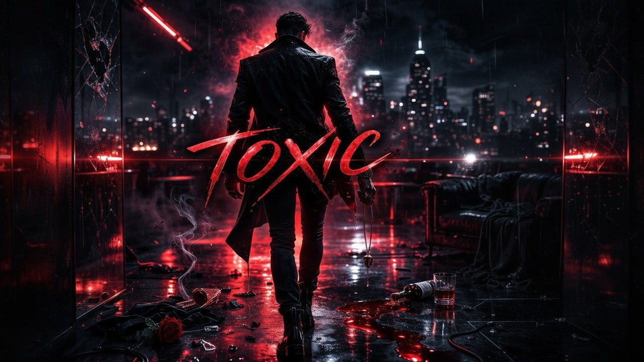 Toxic (I'm) - Lyrics Video | Dark Trap Metal Song (Official Lyric Video)