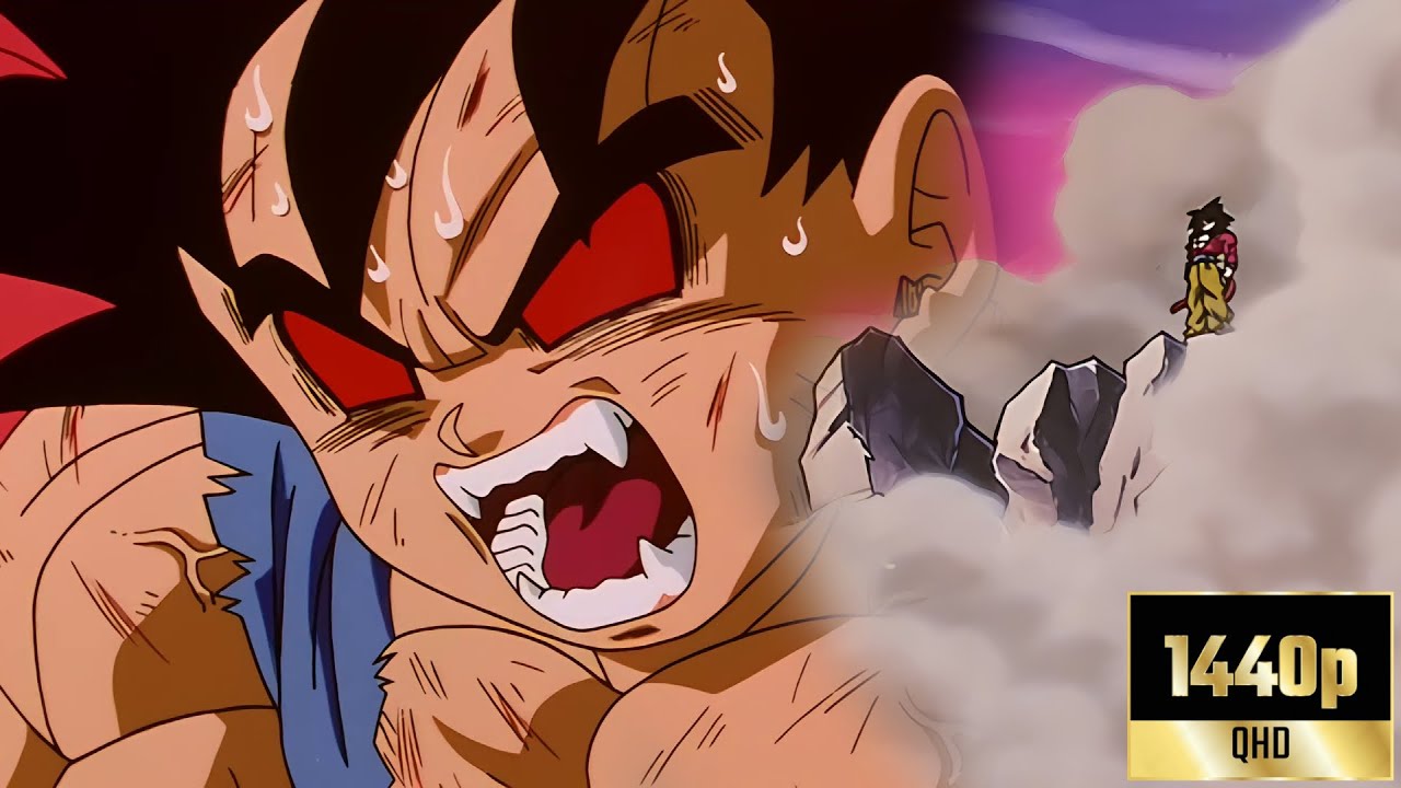 Goku se transforma en SSJ4 | Dragon Ball GT | [1440p QHD] Sub Espa&ntilde;ol