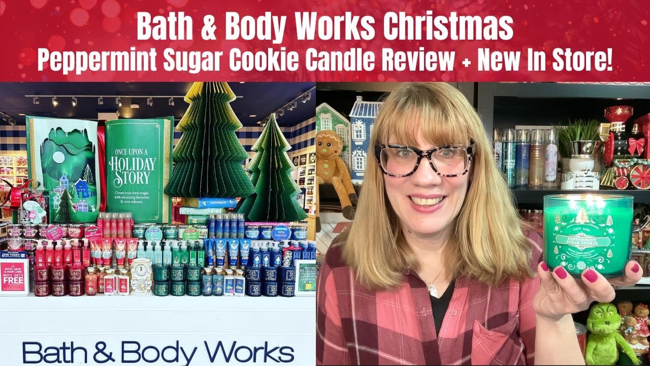Bath & Body Works Christmas Peppermint Sugar Cookie Candle Review + New In Store!