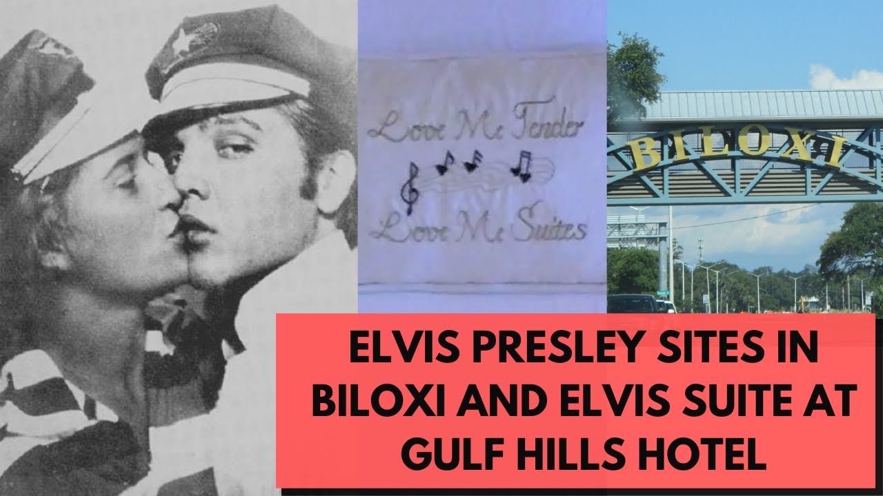 Elvis and June Juanico tour of Biloxi & Elvis Gulf Hills Hotel suite in Ocean Springs, Mississippi