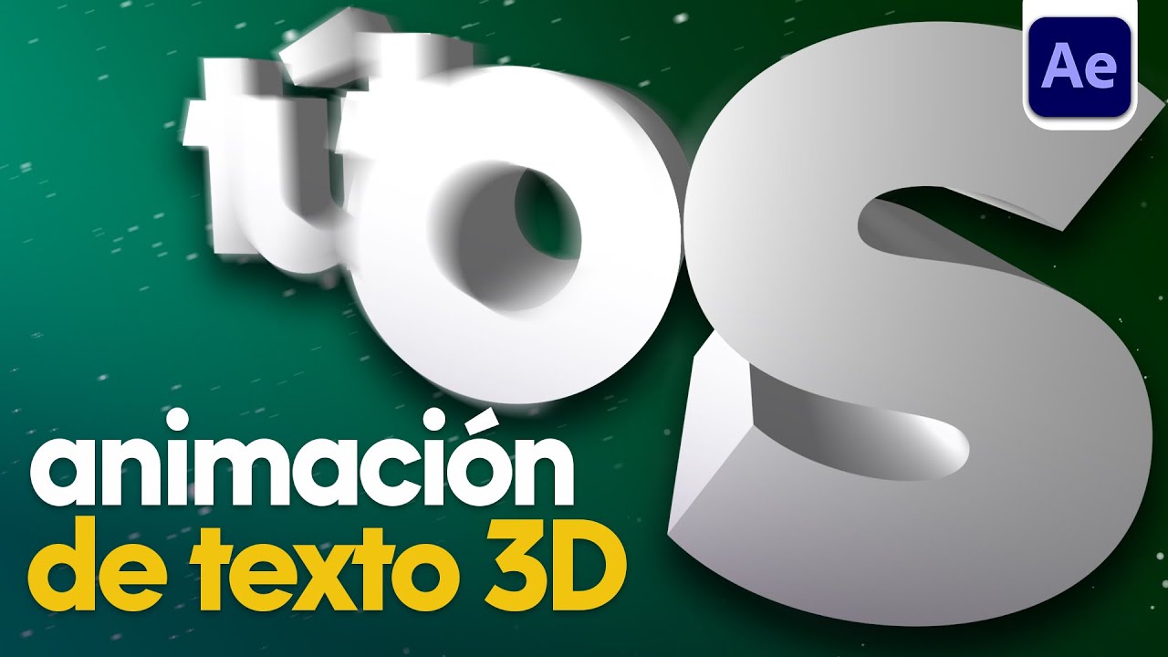CURSO GRATIS: Animaciones de Texto 3D Dinámicas ¡En After Effects!