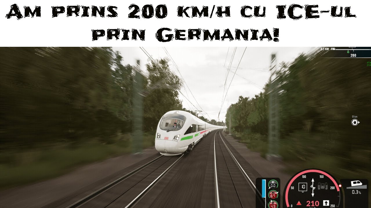 Am prins 200 cu ICE-ul prin Germania! Train Sim World 6 EP.6