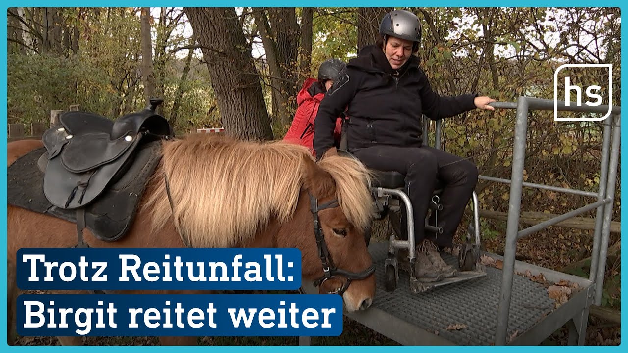 Nach schwerem Reitunfall: Birgit setzt sich wieder in den Sattel | hessenschau