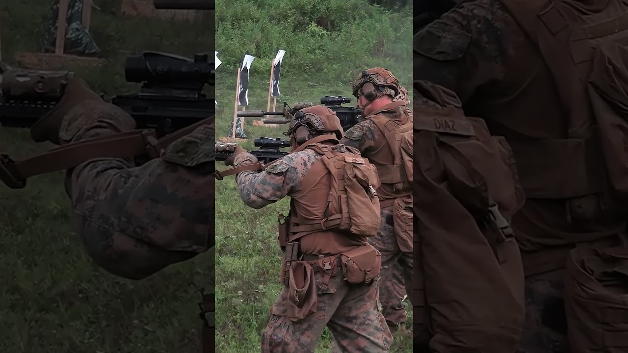 US & AFP Test Combat Accuracy #usmarines #training #righttargets