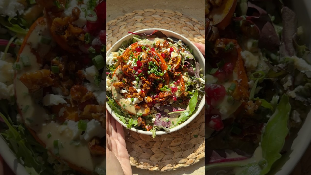 HERBSTLICHER SALAT MIT K&Uuml;RBIS & FETA 🍂