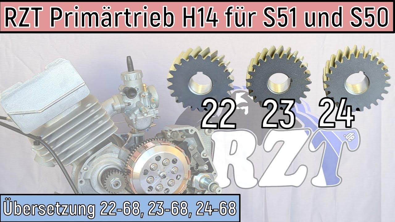 RZT-Primärtrieb 22-68, 23-68 und 24-68.