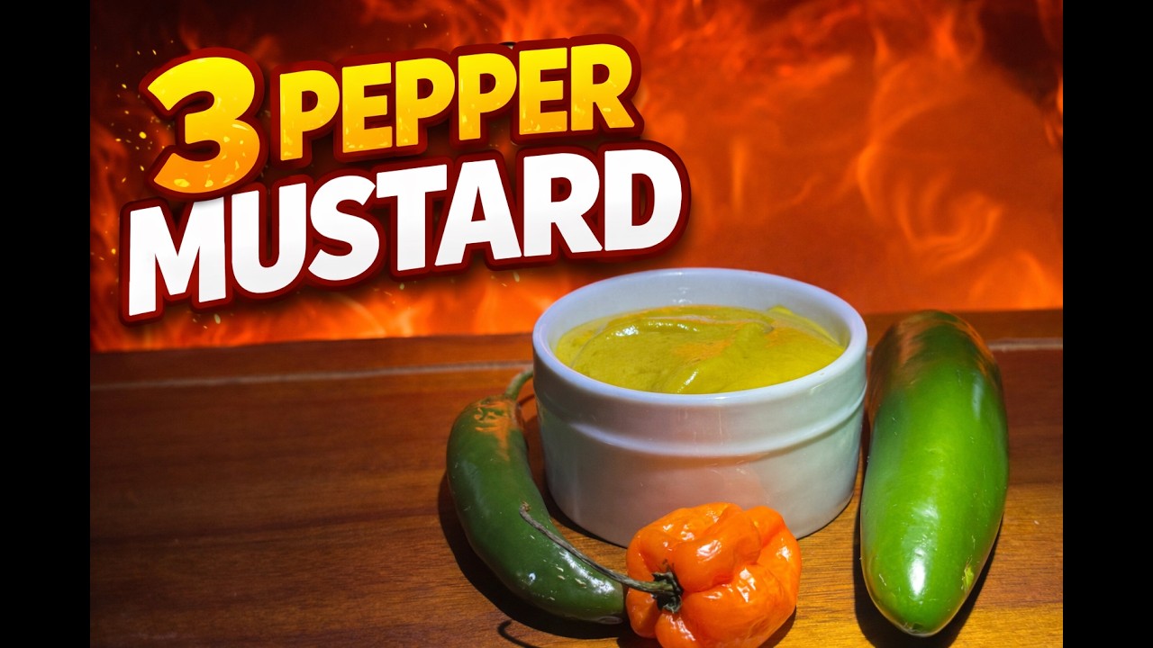 This 3 Pepper Mustard Brings the Heat!