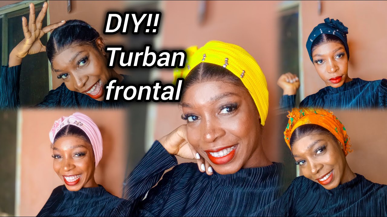 Diy/How to make the trendy glueless turban frontal