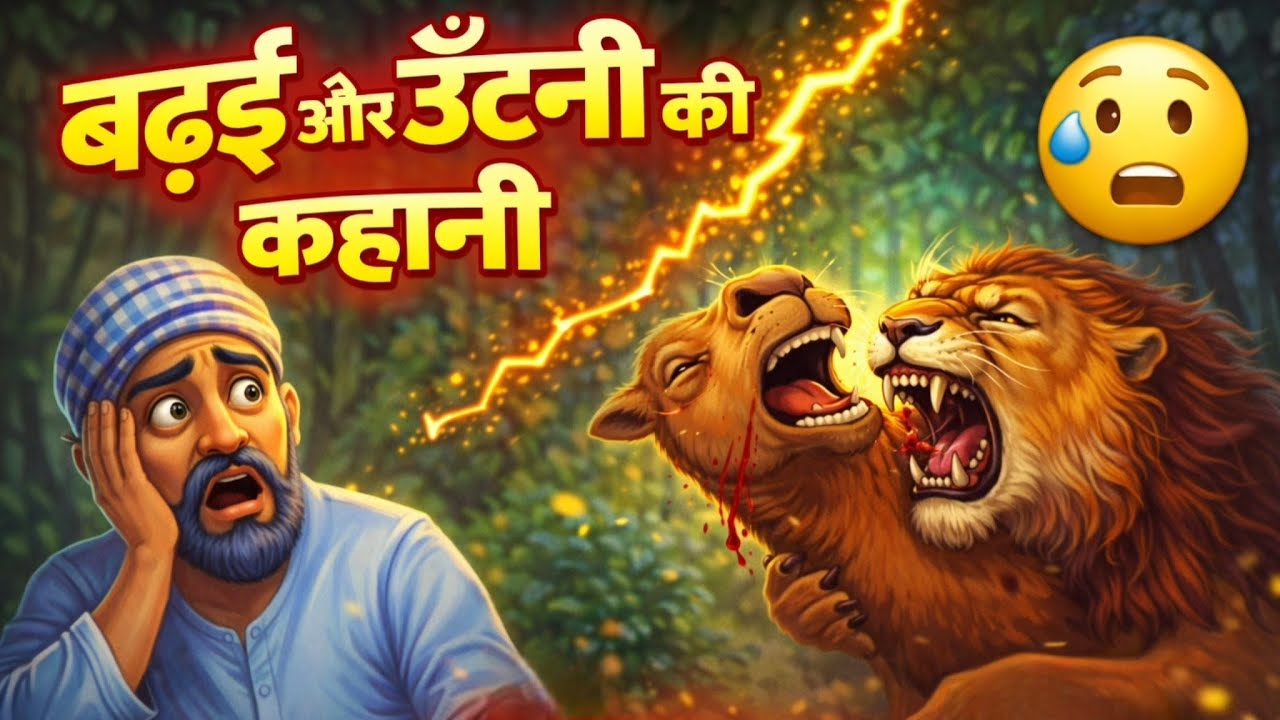 बढ़ई और ऊँटनी की कहानी | Camel and carpenter story in hindi | Hindi Moral Story