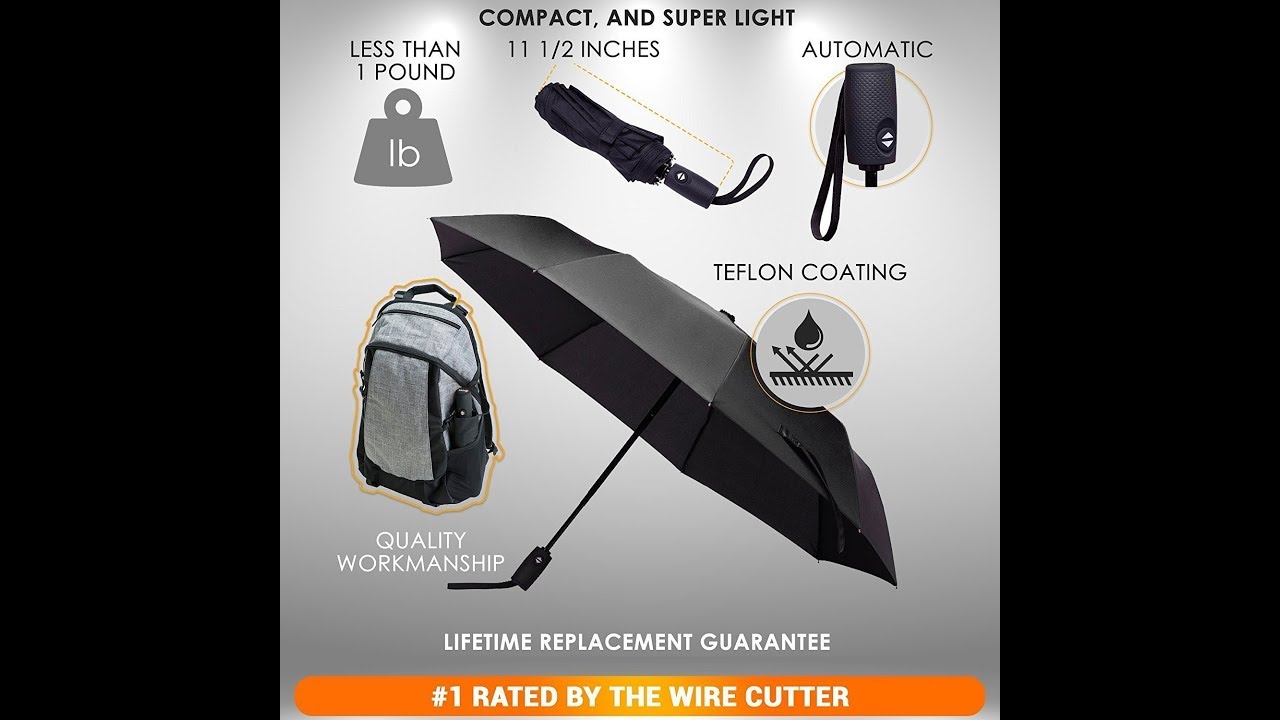 Amazon.Com | Repel Windproof Travel Umbrella with Teflon Coating