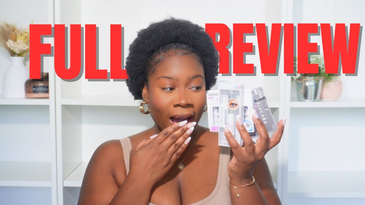 Trying NEW Kiss Falscara Individual lashes  | Minksbyv