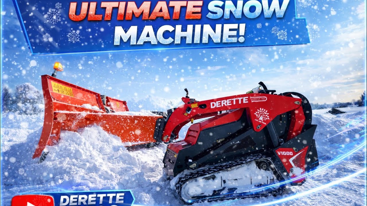 Can This Chinese Skid Steer Push A lot of SNOW?