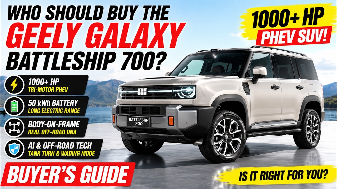 Кому стоит купить Geely Galaxy Battleship 700? Гид покупателя: квадратный PHEV-внедорожник мощнос...