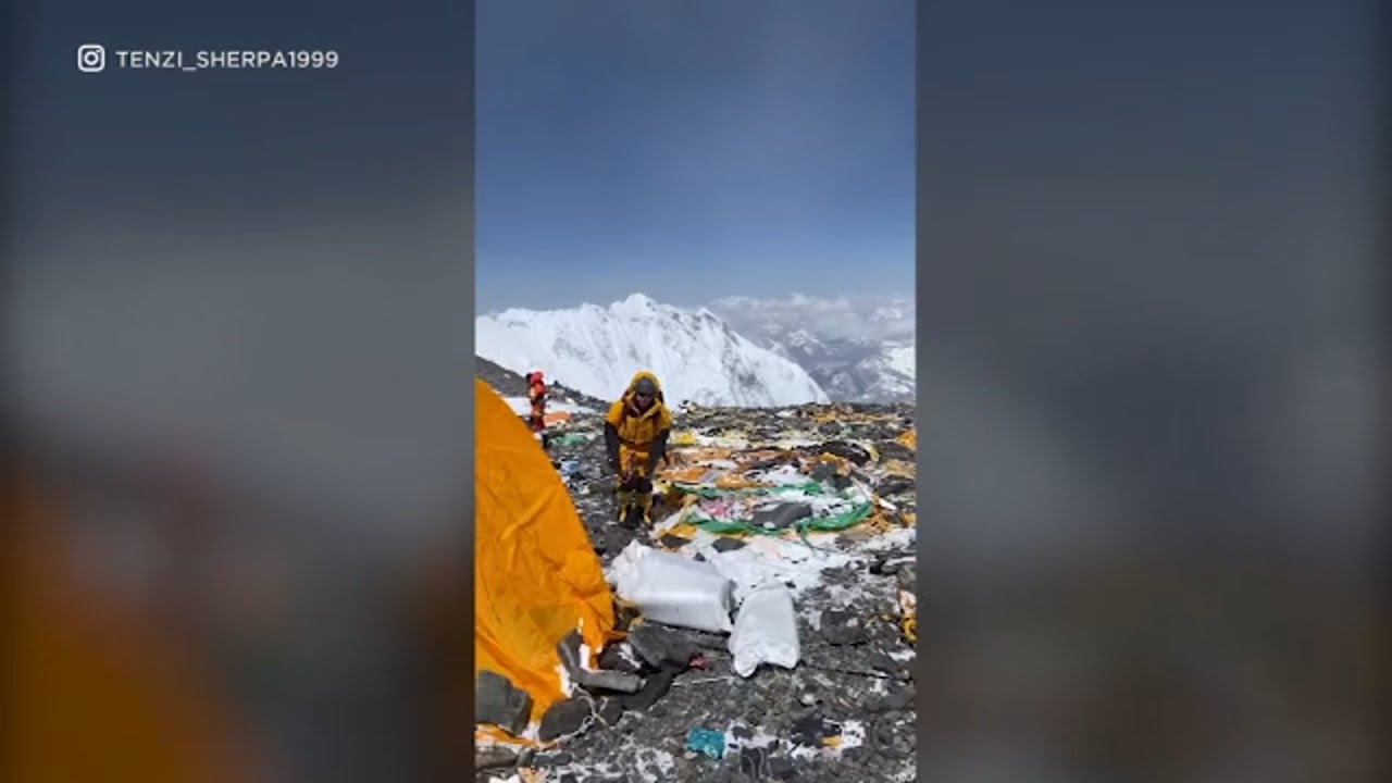 Sherpa in disbelief over garbage left at Mount Everest camp