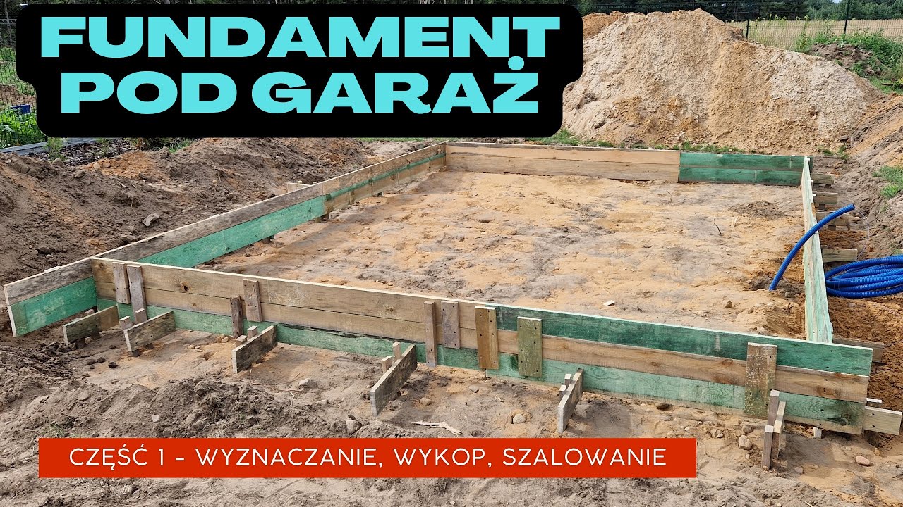 Płyta Fundamentowa Pod Garaż. Cz.1 Wyznaczanie, Wykop, Szalunek . Na Działce! odc.82  #MajsterAmator