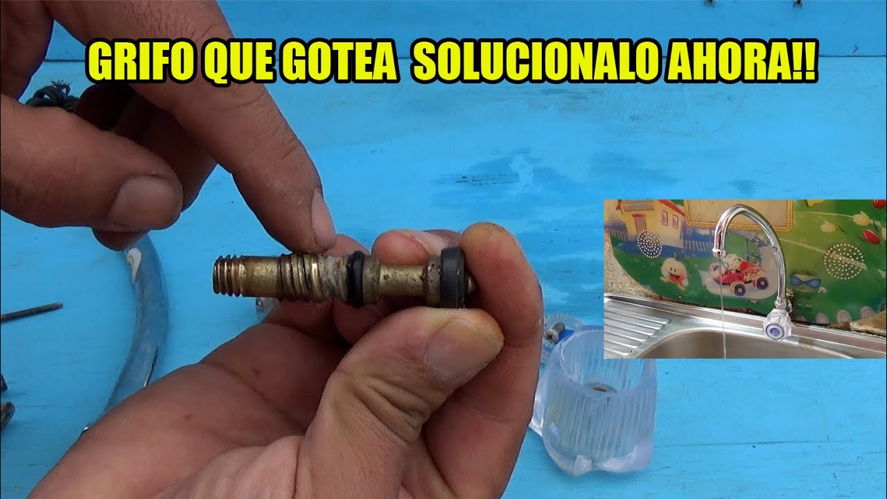 Paso a paso Como arreglar grifo/llave de cocina que pierde MUCHA agua.