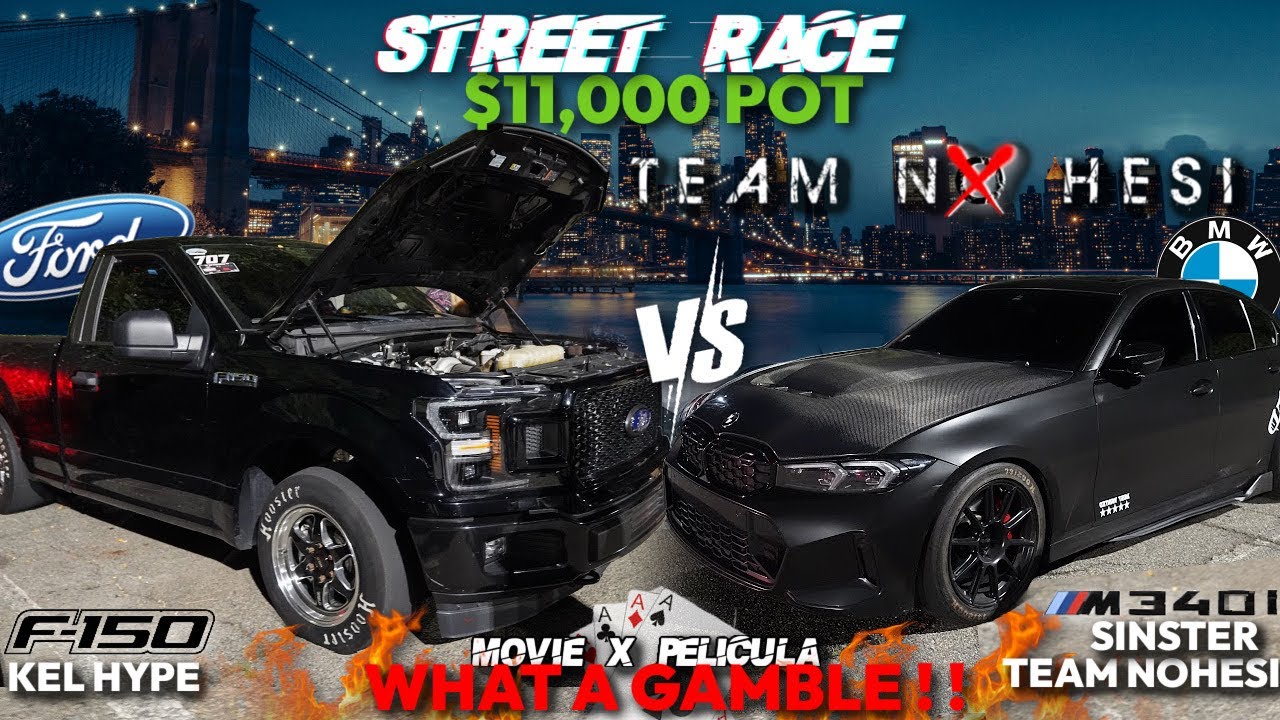 TWIN TURBO FORD F150 против TEAM NO HESI M340 G20 BMW 🔥 УЛИЧНАЯ ГОНКА С ПРИЗОМ 11 000 ДОЛЛАРОВ БЕ...
