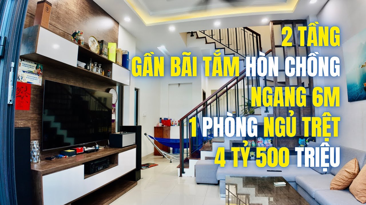 Tắm BIỂN Hòn Chồng VÀI PHÚT Nhà ĐẸP 2 MÊ 4 TỶ 500TR 1 P. NGỦ TRỆT Sổ Hoàn Công OTO THÔNG Ở Nha Trang