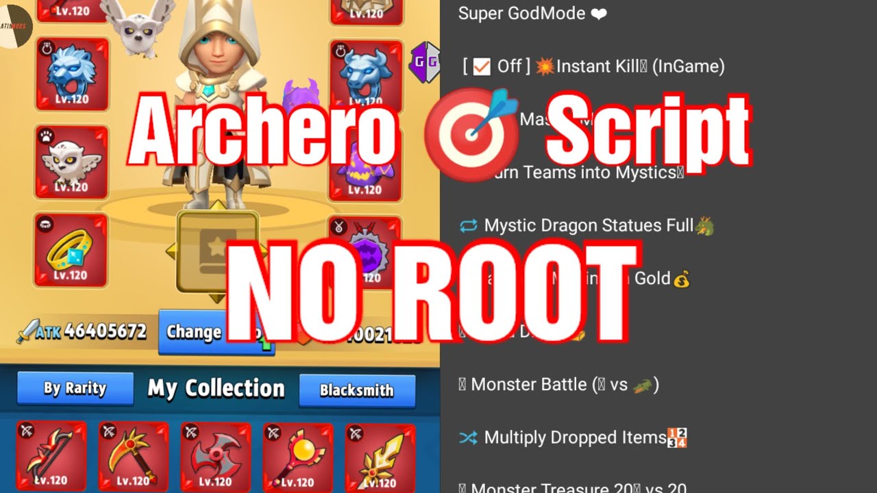 Archero Script + Mod Menu (Downloads in Desc⬇️)