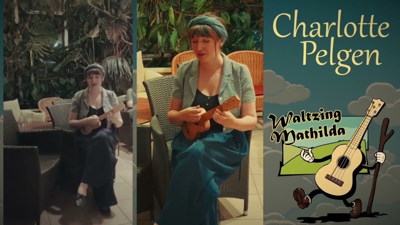 Charlotte Pelgen mit der Waltzing Uke Mathilda (in Darmstadt)