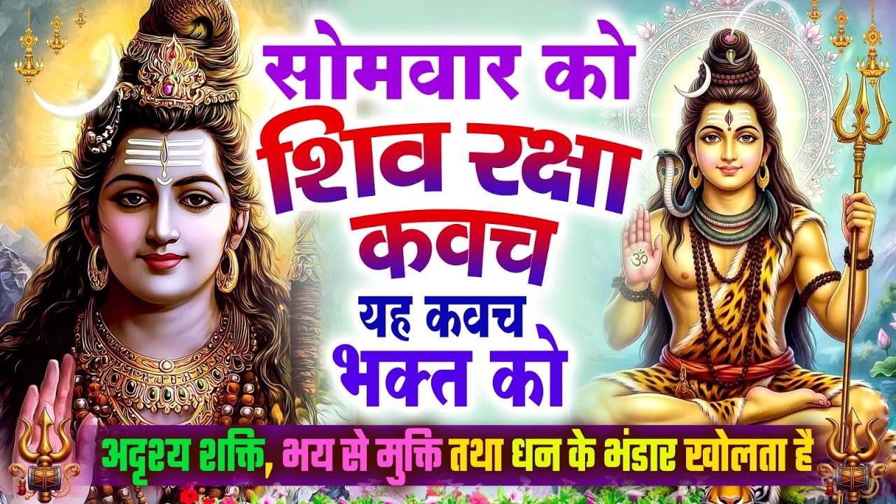 सोमवार को शिव रक्षा कवच यह कवच भक्त को अदृश्य शक्ति,भय से मुक्ति तथा धन के भंडार खुलेंगे~Shiv Kavach