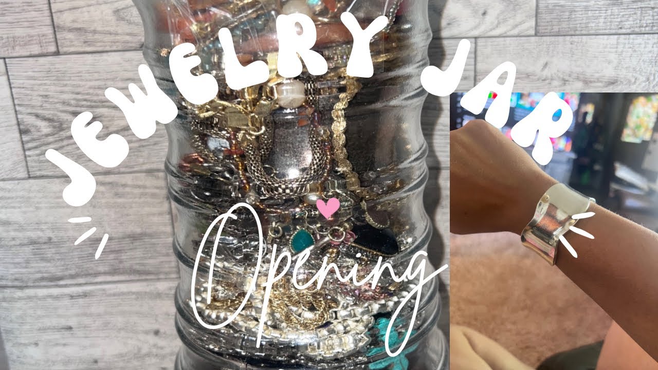 Jewelry jar Opening! Come see what's inside! Crown jewels?? #jewelryjar #jewelry #mystery