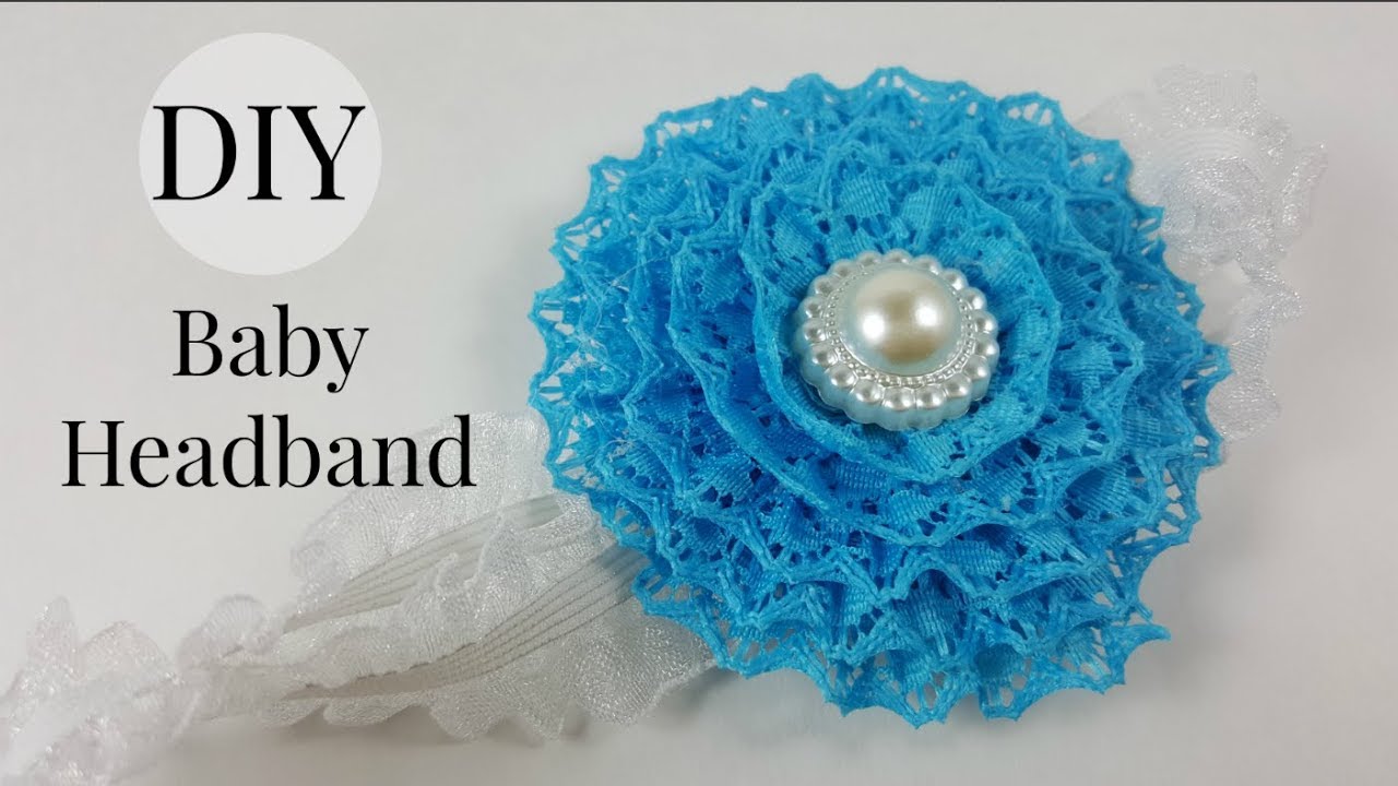DIY Baby Headband / Super Fast and Easy Lace Flower