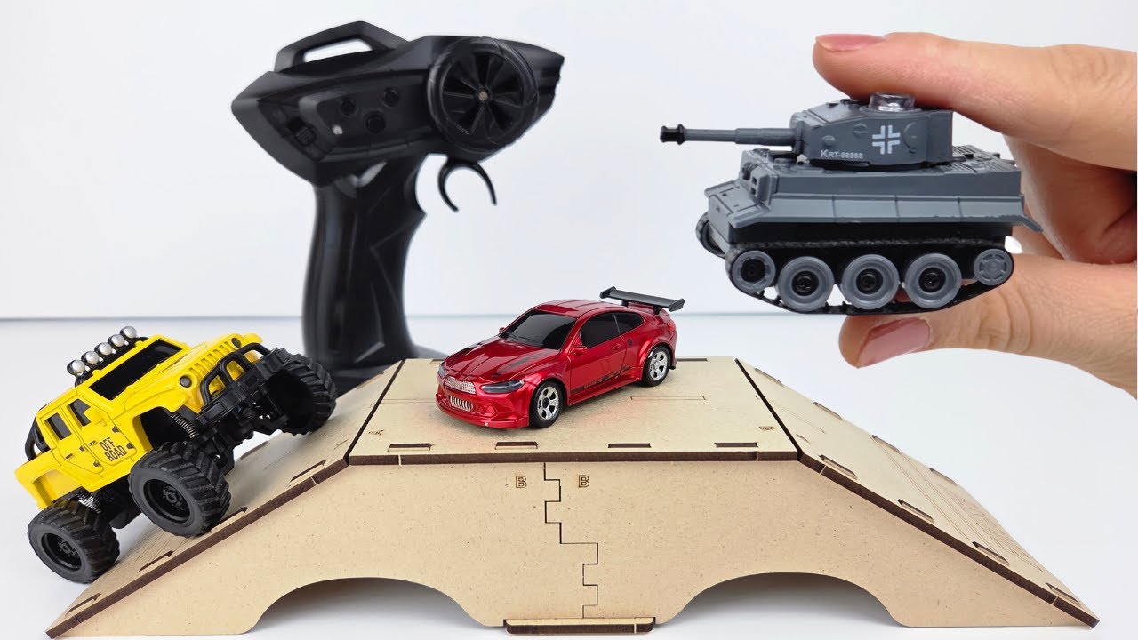 Unboxing RC Miniature Collection: Drift Car, OFF-Road Jeep & Battle Tank