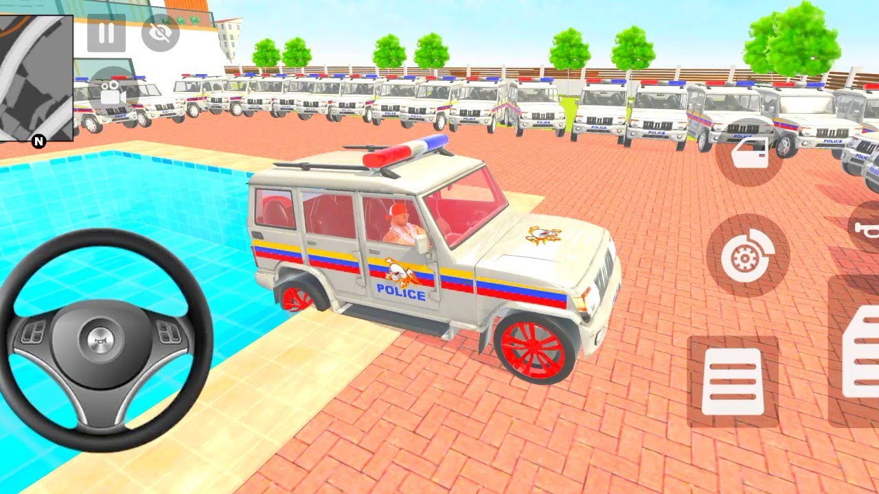 🚨Modified Car Wala:Franklin Order In😱Indian Green🤍Police🤍 Car And Lion🦁drives in A Police SUV Game🥳 
