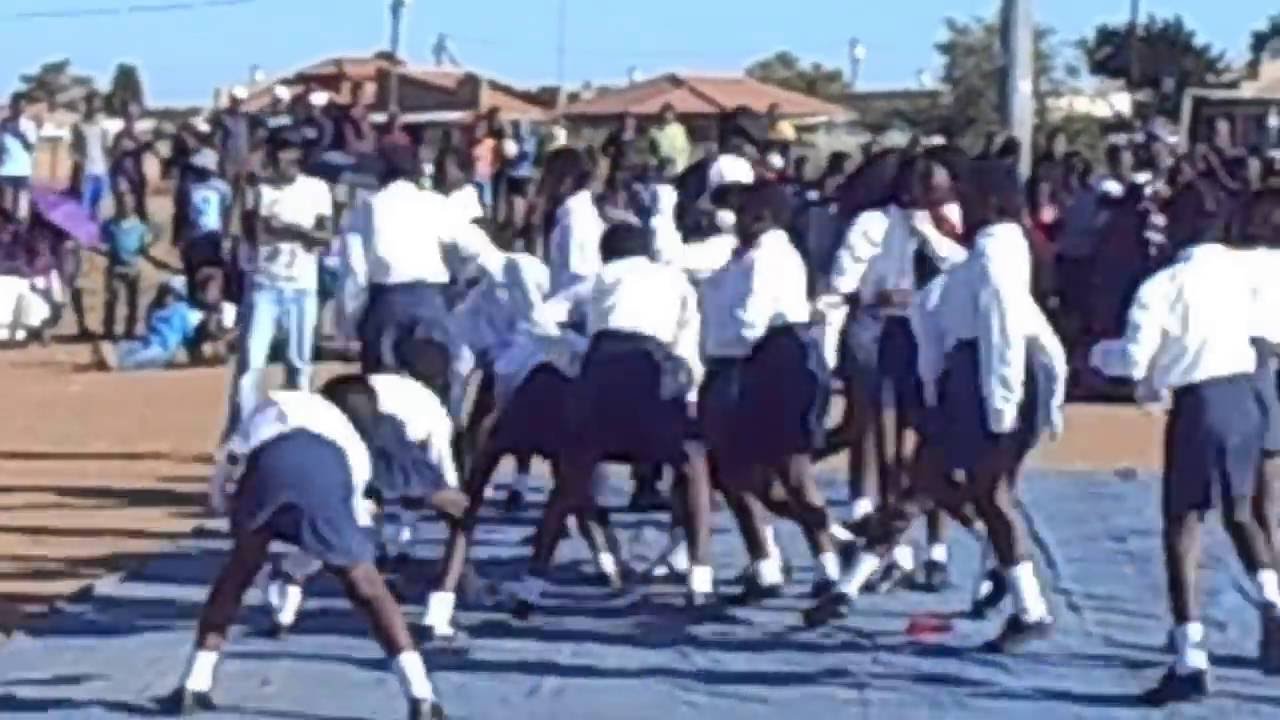 Youth from Kgomotso Children Centre performs Sarafina musical drama