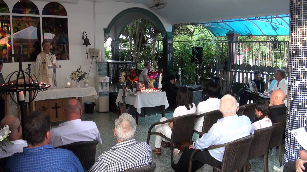 A memorial service in the Norwegian Seamen's Church in Pattaya 2013