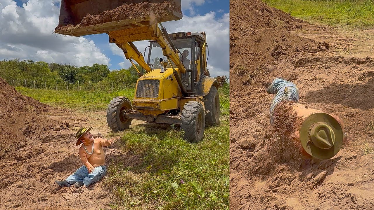 MAQUINISTA PERDE O CONTROLE E QUASE ENTERRA PILILIU VIVO 😱😂 | PILILIU DA RESENHA