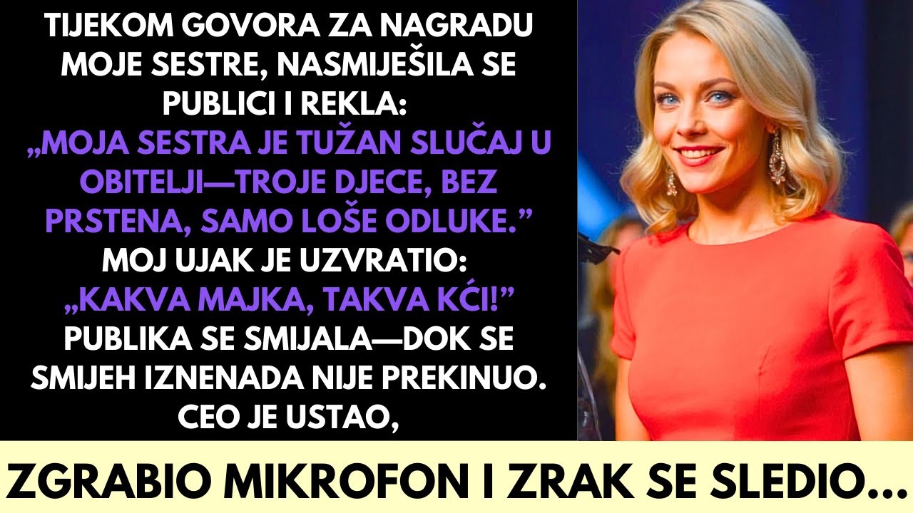 Ponizila Me Tijekom Govora—Sve Dok CEO Nije Uzeo Mikrofon I Izgovorio Moje Ime
