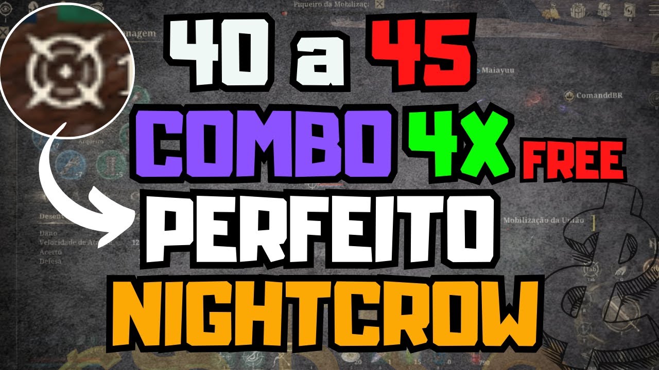 COMO UPAR DO 40 AO 45 MAIS RÁPIDO NO  JOGO NIGHTCROW - PASSO A PASSO  - DICAS E EQUIPs  #nightcrows