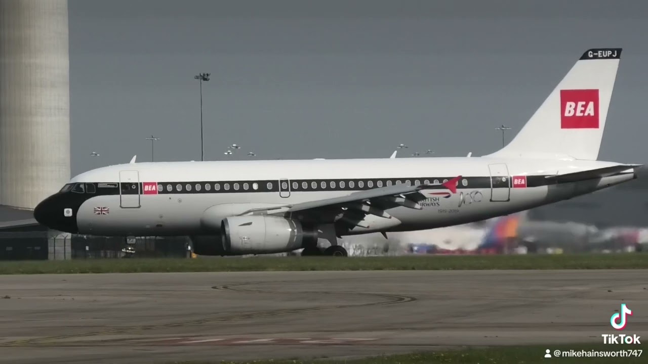 British Airways A319 in BEA retro livery
