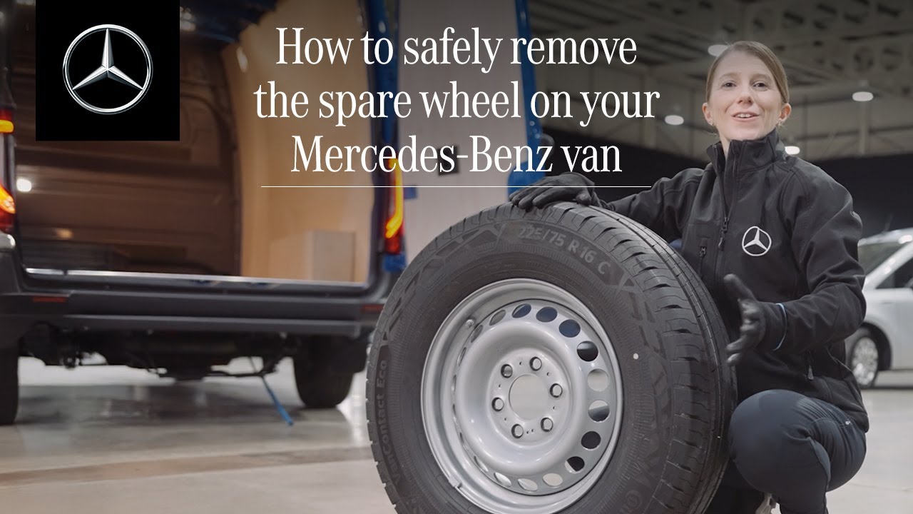 How to locate and release your Mercedes-Benz van spare wheel