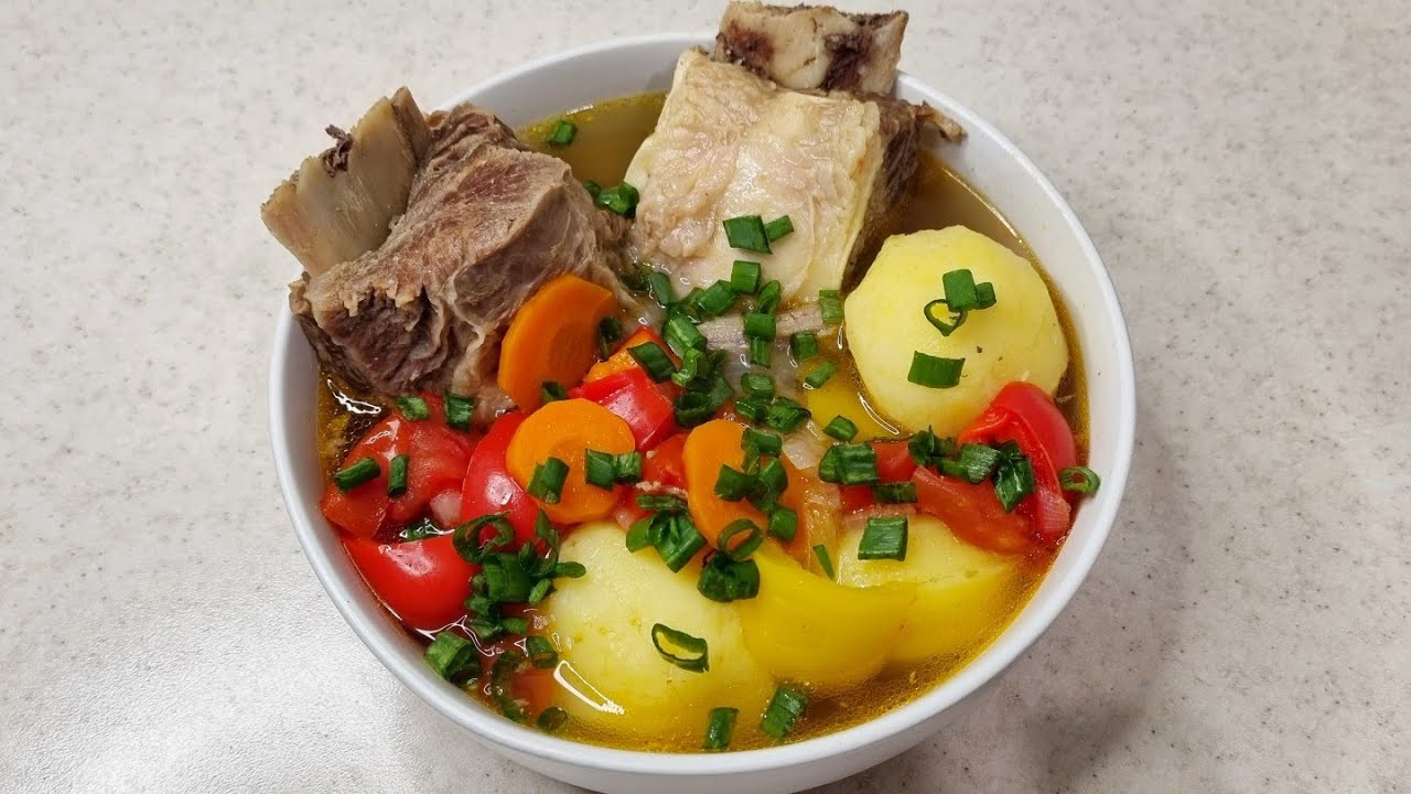 ШУРПА из говяжьих рёбрышек. ENG SUB. Soup from beef ribs.
