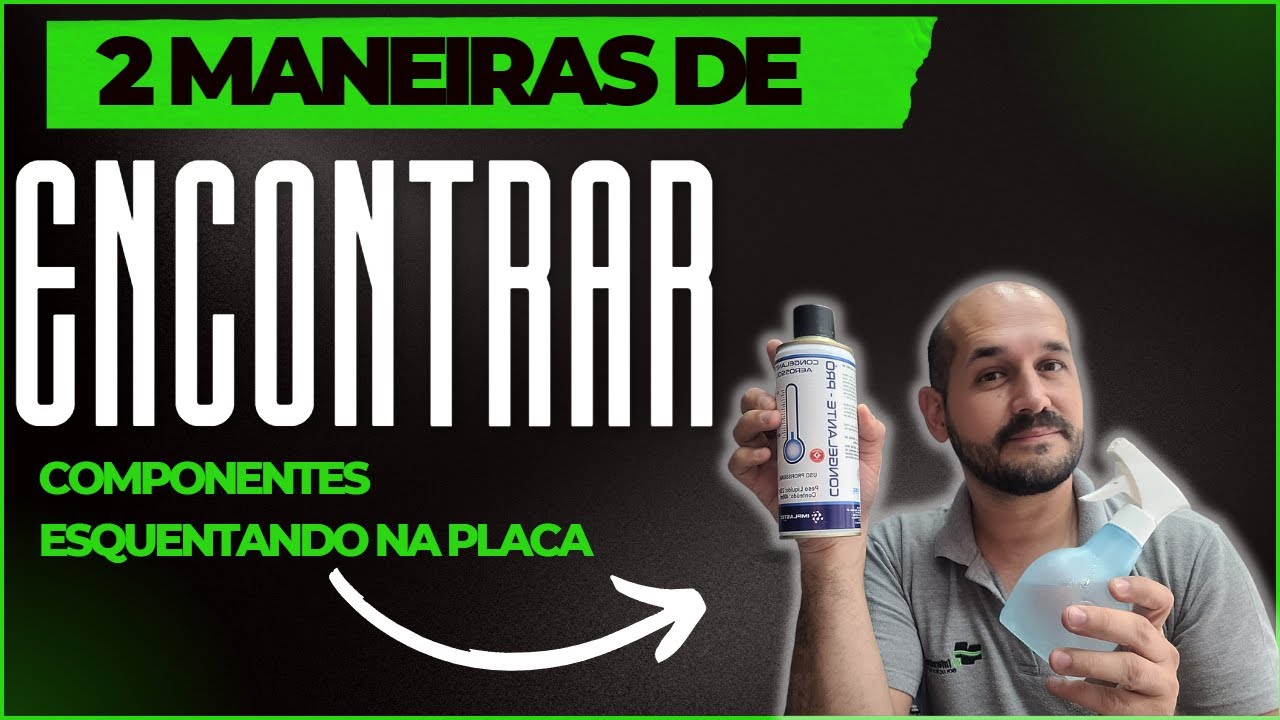 COMO IDENTFICAR COMPONENTE ESQUENTANDO COM ALCOOL ISOPROPILICO E AEROSSOL CONGELANTE IMPLASTEC !!!