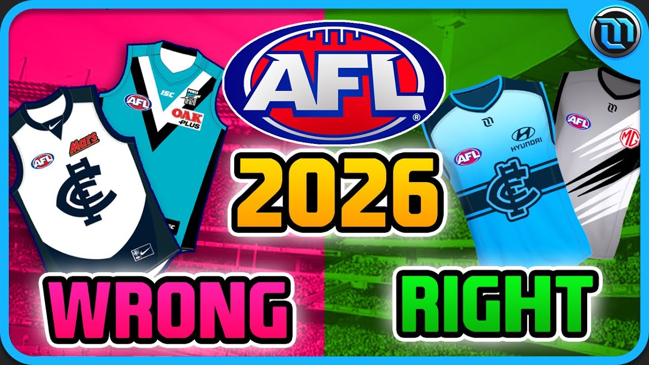 Какую форму будут носить команды AFL в 2026 году и почему они ошибаются