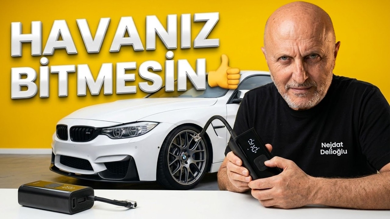 Bu Ürün Harika 12 Volt  Hava Kompresörü | Powerbank & Hava Pompası #işbirliği