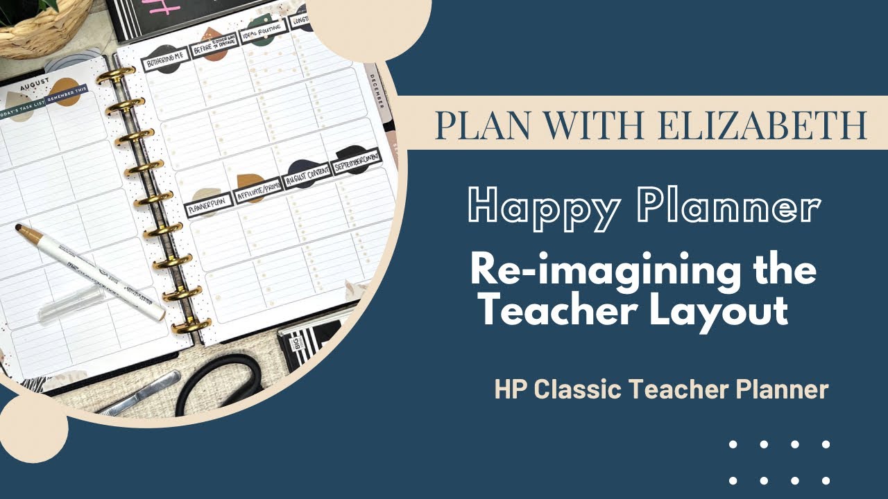 I have GOT to clear my head! Teacher layout mod to the rescue | Happy Planner
