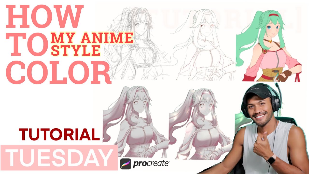 TUTORIAL - How To Color & Shading with PROCREATE