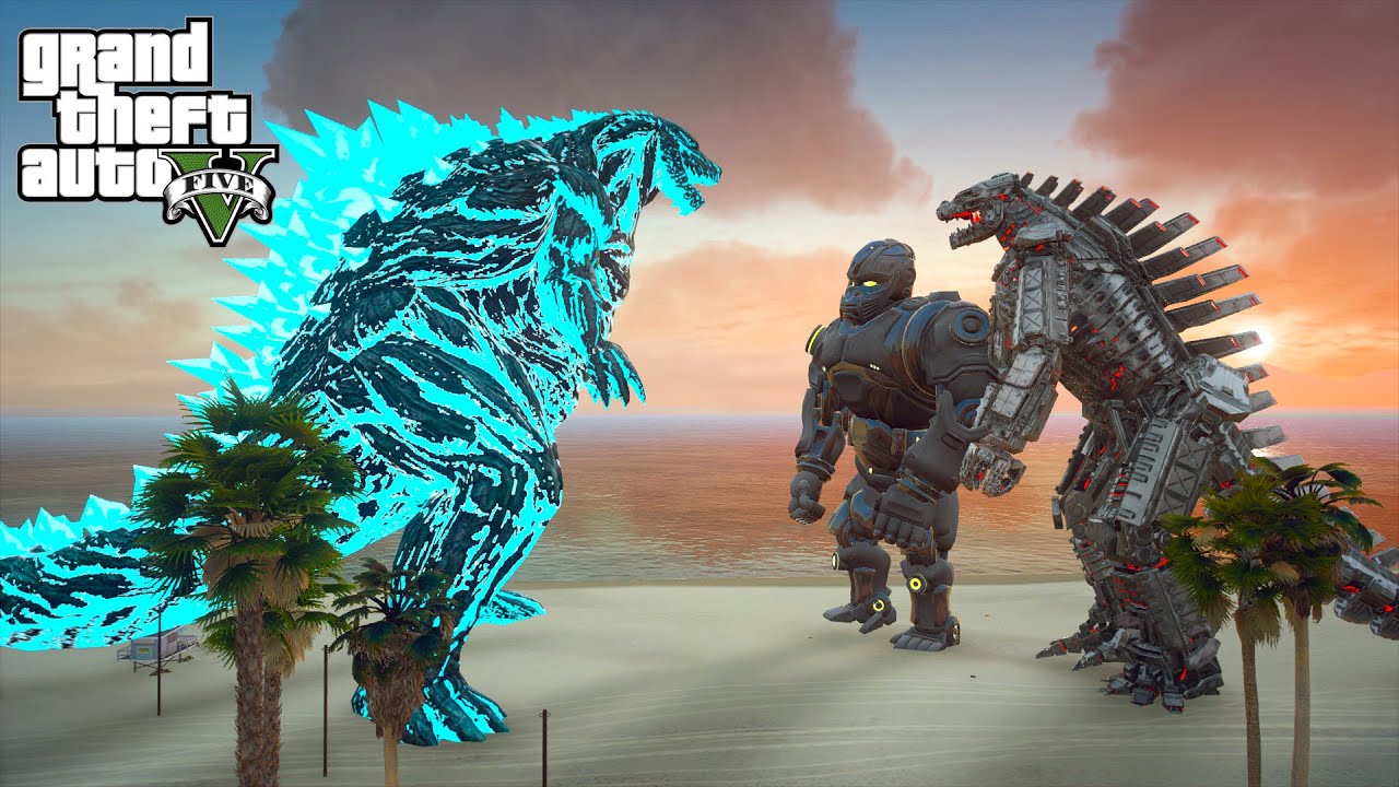 Godzilla Earth ゴジラ・アース vs Mechagodzilla and Mechani-Kong | GTA V Mods