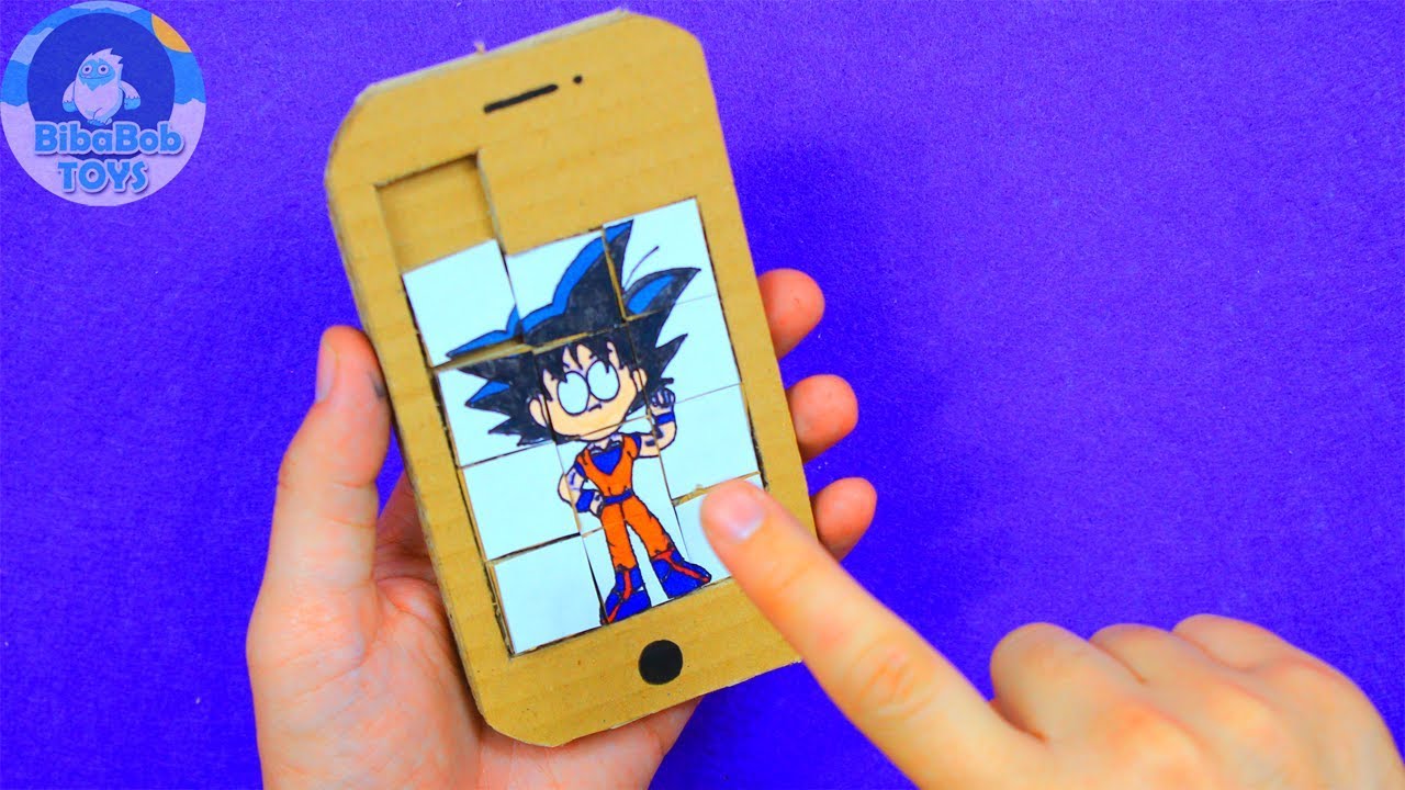 How to Make Dragonball-Robin Puzzle Game from cardboard DIY