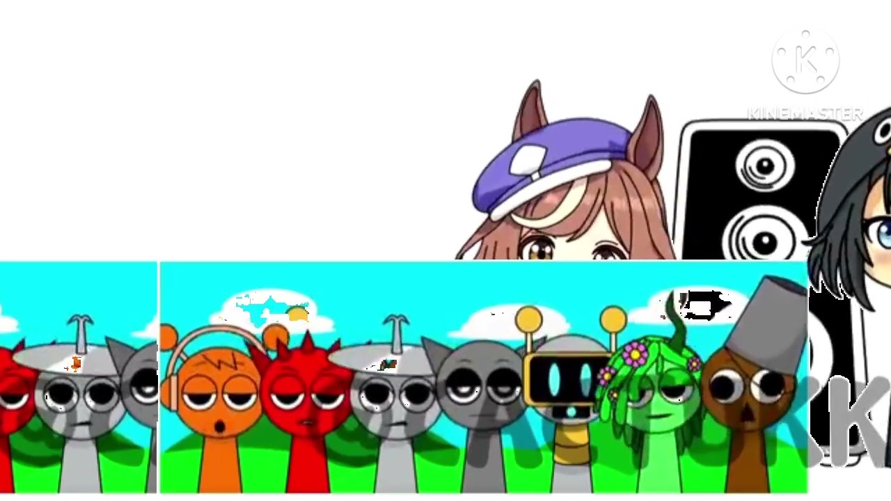 Sprunki OC Mambo Mambo, Speaker & Gugu Gaga Penguin creators: @cactukk & @bombomsprunki