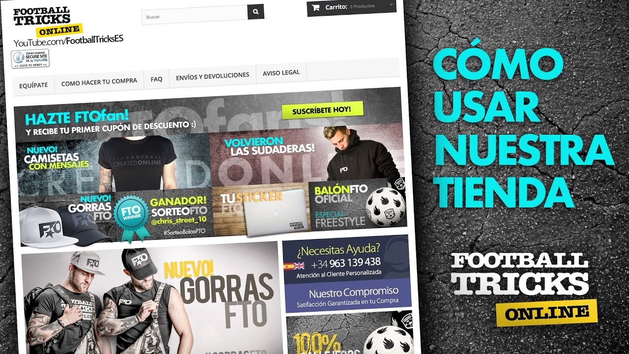Como comprar tu BAL&Oacute;N FTO (www.FootballTricksOnline.com) - Balones de F&uacute;tbol calle & freestyle