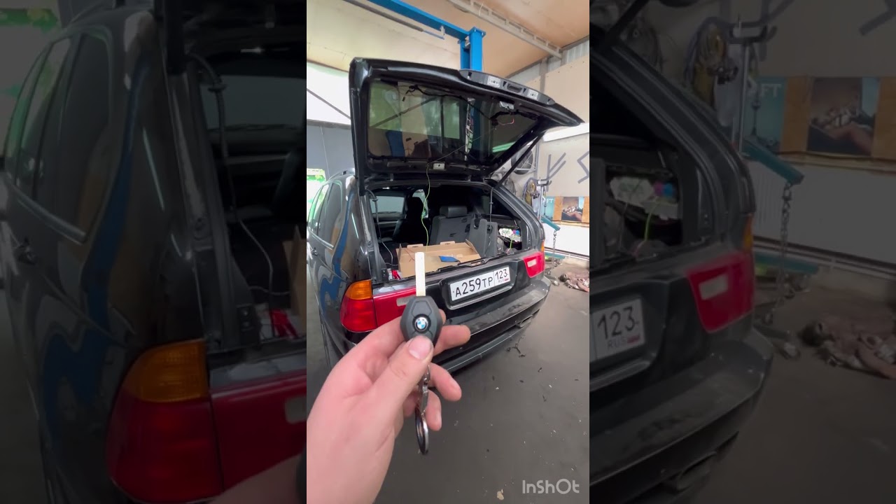 Установка электропривода багажника BMW X5 E53 !