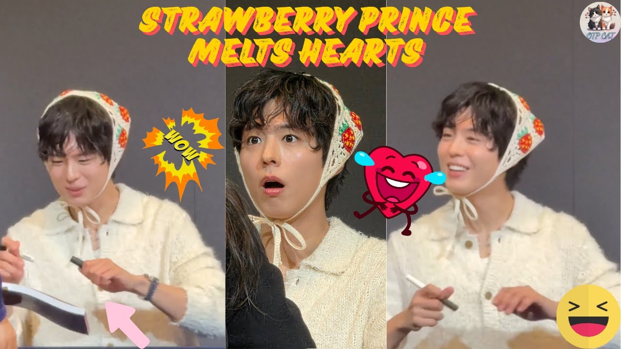 Bo-gum’s Strawberry Charm Wins Hearts in Seoul 💌🌸