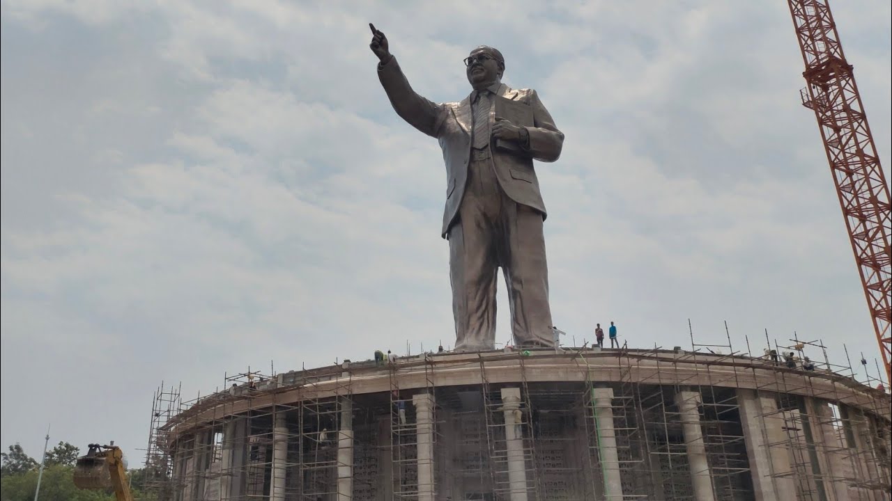 World&rsquo;s Tallest Dr BR Ambedkar Statue In Hyderabad-125 Ft Statue | Telangana | Jaahnavi Media |